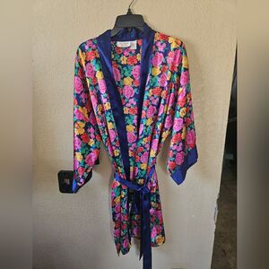 Victoria's Secret Gold Label Floral Robe One Size